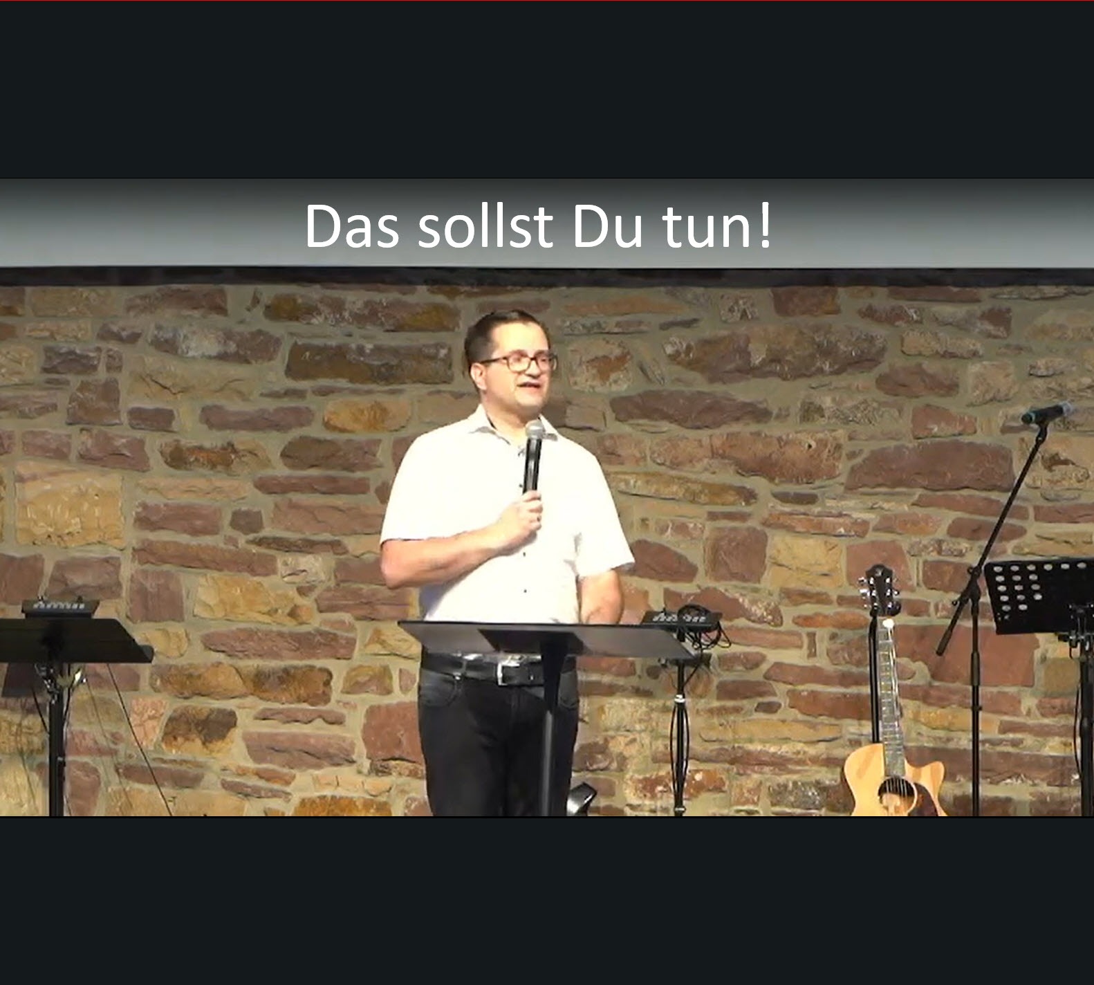 Das sollst Du tun!