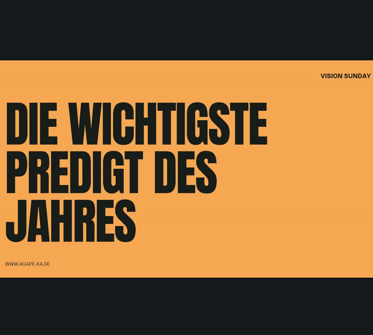 Die wichtigste Predigt des Jahres!
