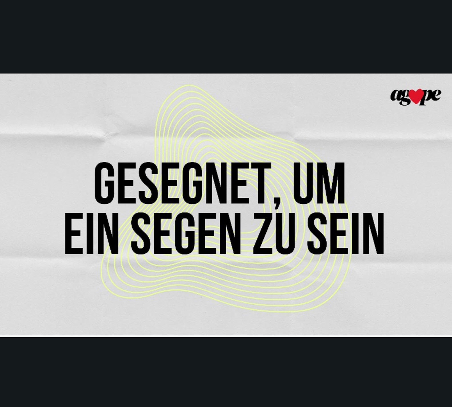 Gesegnet um ein Segen zu sein